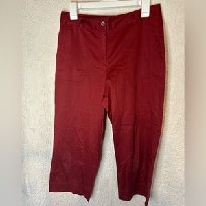 Tommy Bahama Pants Women’s size 6 Stretch Straight Leg Lightweight Red color